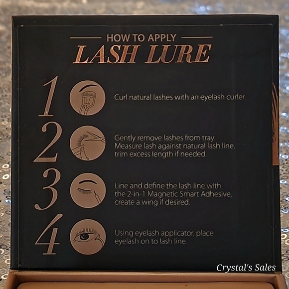 New! Luminess Lash Lure 2-in-1 Magnetic Smart Adhesive Silk Eyelash Kit! -Black - Picture 8 of 15